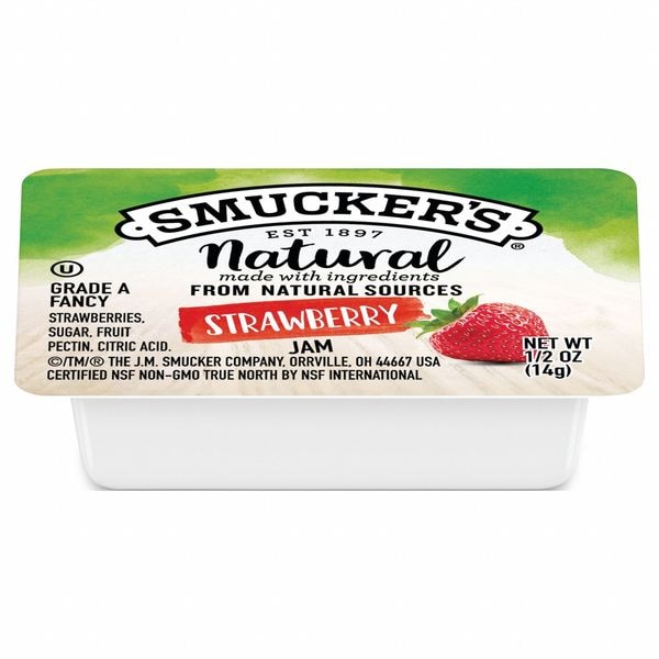 Smuckers Strawberry Jam, 0.5 oz, 200 Ct, PK200 - 5150008201