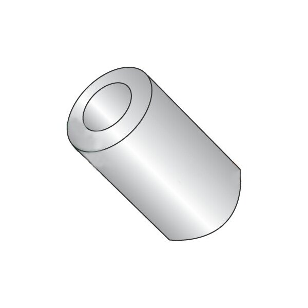 Newport Fasteners Round Spacer, #8 Screw Size, Plain 18-8 Stainless Steel, 1 in Overall Lg, 0.166 in Inside Dia - 784249