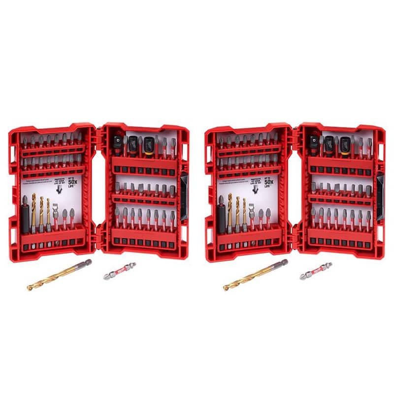 Milwaukee SHOCKWAVE Impact-Duty Set de Puntas de Destornillador de Aleación de Acero (100 piezas) - 48-32-4024