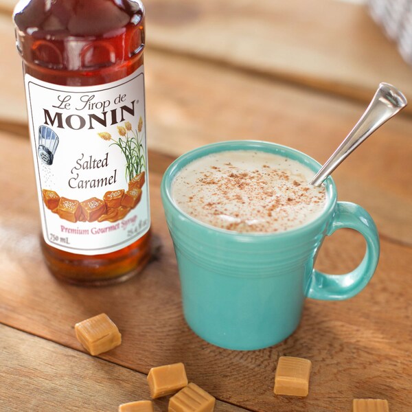 Monin Monin Salted Caramel Syrup 1 Liter Bottle, PK4 - M-FR210F
