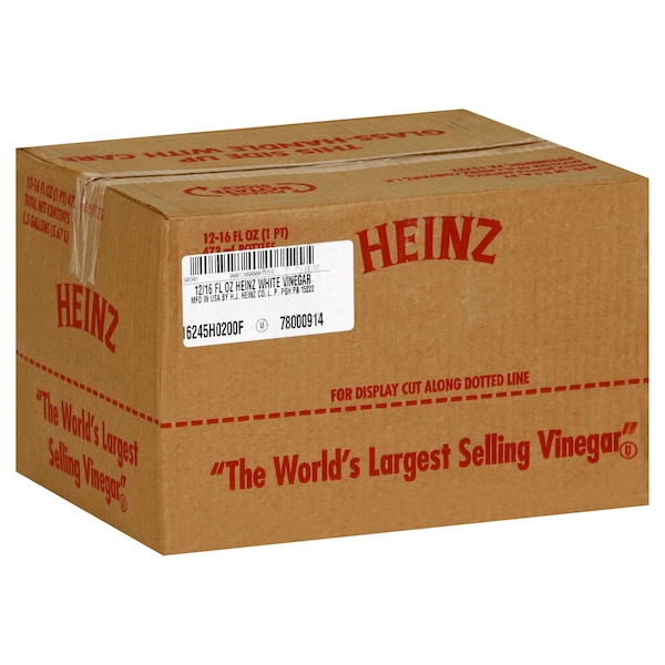 Heinz Heinz 5% White Vinegar 16 fl. oz. Bottle, PK12 - 00013000007559