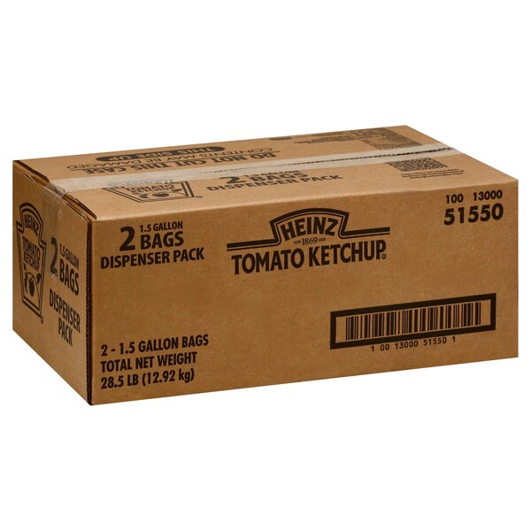 Heinz Heinz Pack Ketchup 1.5 gal., PK2 - 10013000515501
