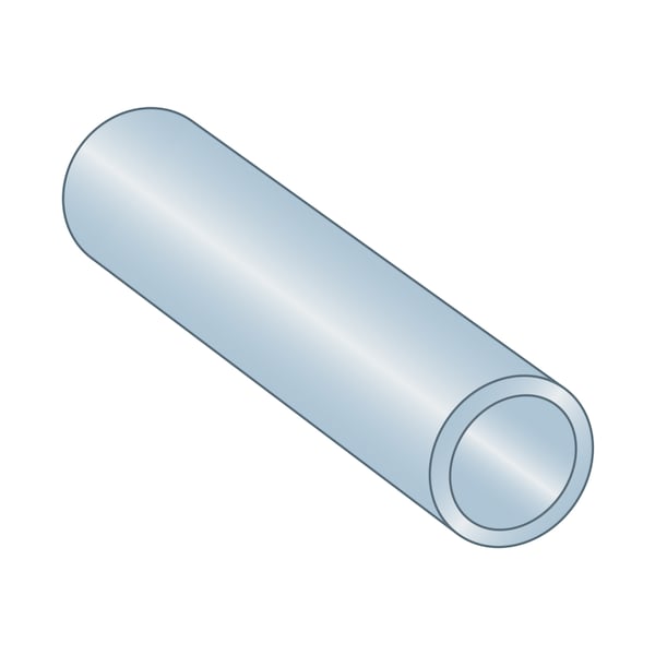 Huyett Round Spacer, Zinc Clear Trivalent Carbon Steel, 5/8 in Overall Lg, 7/16 in Inside Dia - SP100-437-0625Z