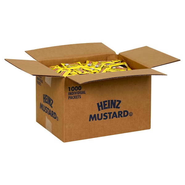 Heinz Heinz Single Serve Mustard .2 oz. Packet, PK1000 - 10013000530702