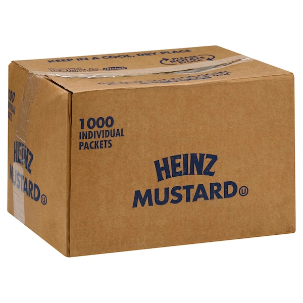 Heinz Heinz Single Serve Mustard .2 oz. Packet, PK1000 - 10013000530702