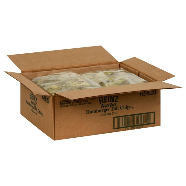 Heinz Heinz Crinkle Cut Pickle Hamburger Chip 5.75lbs, PK6 - 10013000658208