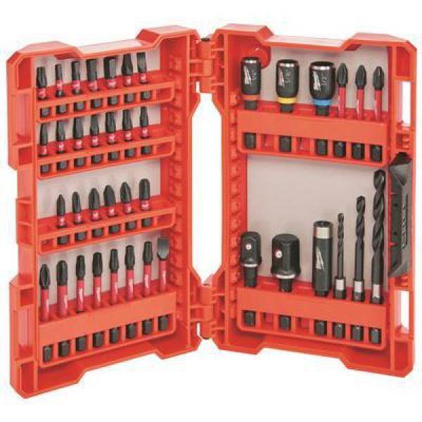 Juego de puntas para taladro de impacto Milwaukee SHOCKWAVE y destornillador de acero aleado (40 piezas) - 48-32-4006