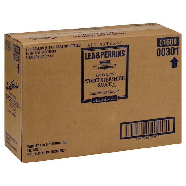 Lea & Perrins Lea & Perrins Worcestershire Sauce 1 gal., PK3 - 10051600003011