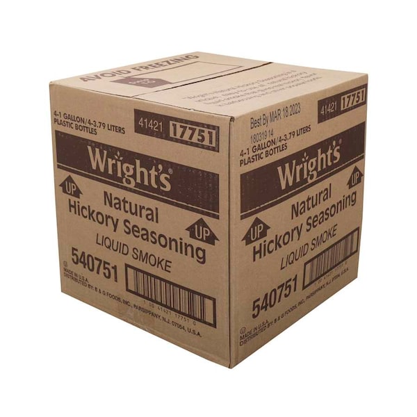 Wrights Wright's Hickory Smoke Liquid Seasoning 1 gal., PK4 - 540751
