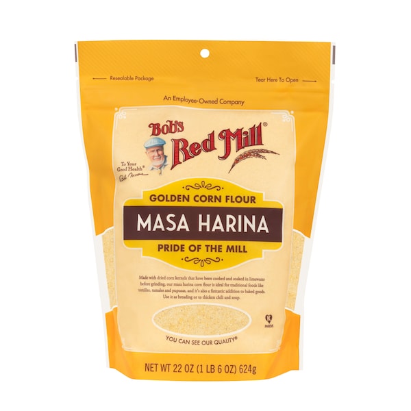 Bobs Red Mill Natural Foods Bob's Red Mill Golden Corn Flour Masa Harina 22 oz. Pouches, PK4 - 1142S224