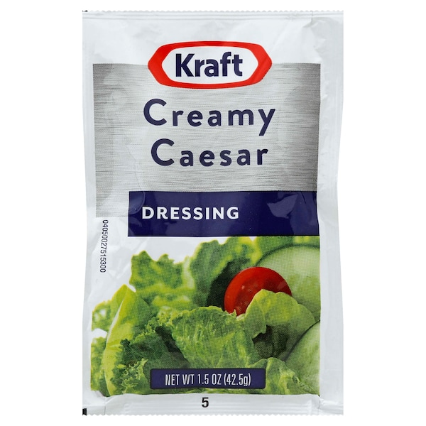 Kraft Kraft Portion Control Creamy Caesar Dressing 1.5 oz. Pouch, PK60 - 10021000011497