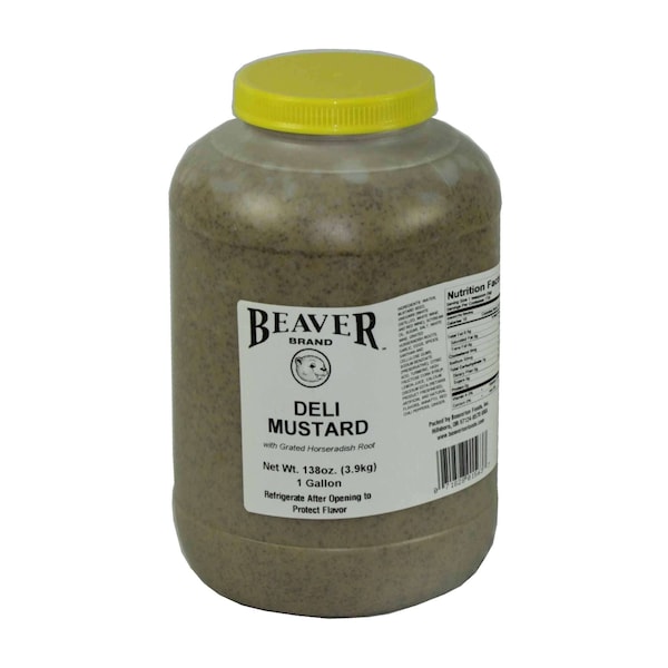 Beaver Beaver Deli Mustard 1 gal. Jug, PK4 - 1563-4