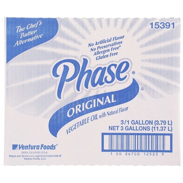 Phase Phase Vegan Trans Fat Free Oil 1 gal., PK3 - 15391PHA