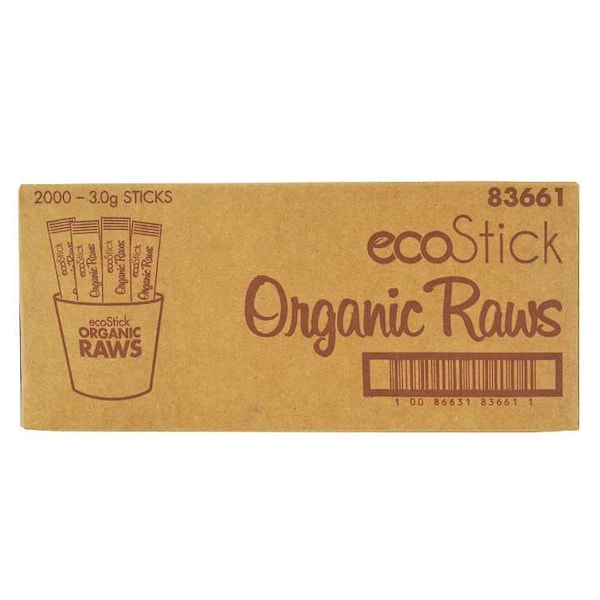Ecostick Sticks Turbinado Single Serve 3g, PK2000 - 83661