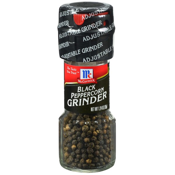 Mccormick McCormick Black Peppercorn Grinder 1.24 oz. Grinder, PK36 - 900033010