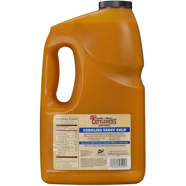 Cattlemens Select Cattleman's Select Carolina Tangy Gold BBQ Sauce 1 gal. Jug, PK2 - 74151