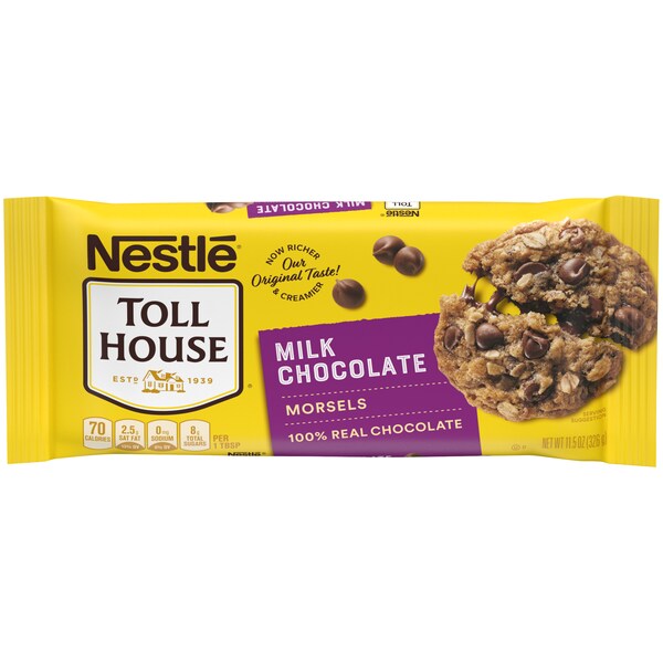 Nestle Toll House Milk Chocolate Morsels Display Ready 11.5 oz., PK12 - 00028000619947U