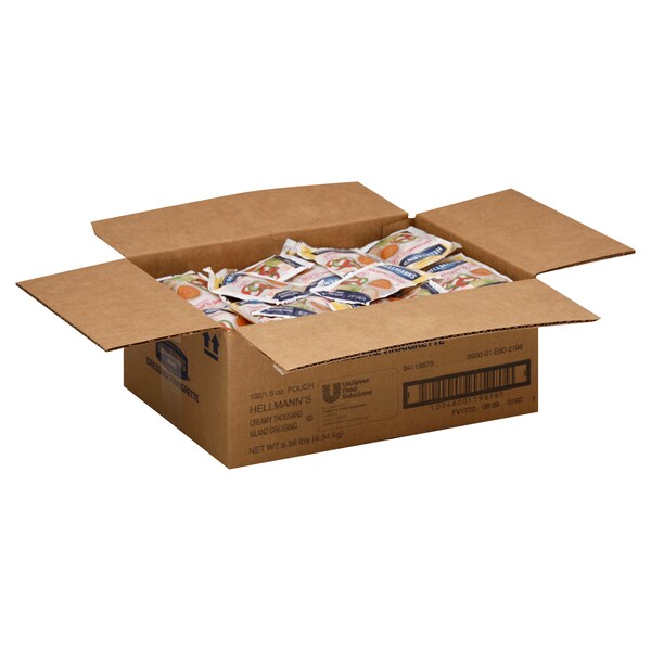 Hellmanns Thousand Island Salad Dressing 1.5 oz. Portion Control Sachets, PK102 - 84119878