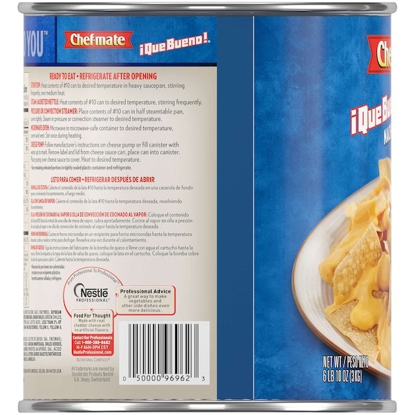 Chef-Mate Chef-Mate Que Bueno Nacho Cheese Sauce 106 oz., PK6 - 10050000969620
