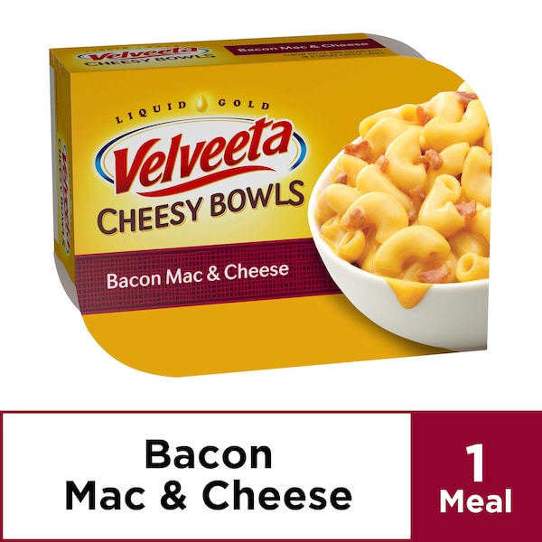 Velveeta Dinner Macaroni & Cheese Bacon Bowl 9 oz., PK6 - 10021000052599