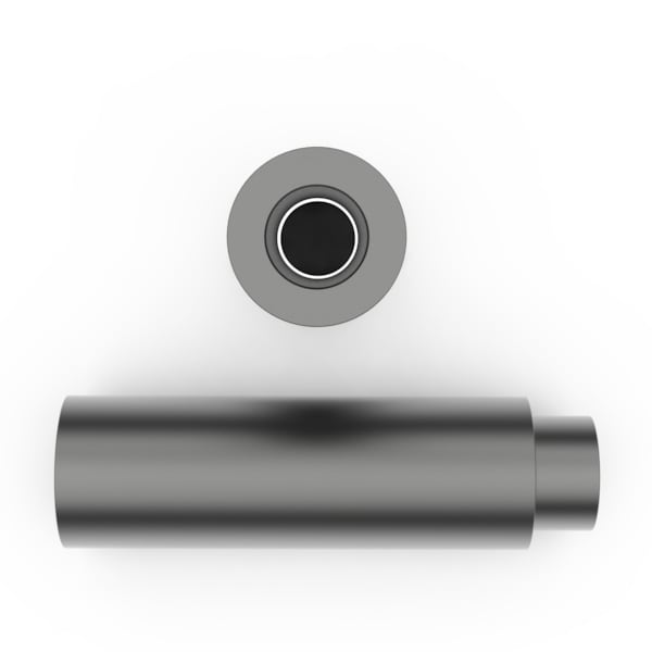 Raf Round Swage Spacer, Aluminum, 1/4 in Overall Lg, 0.14 in Inside Dia - 1533-B-6-AL-7