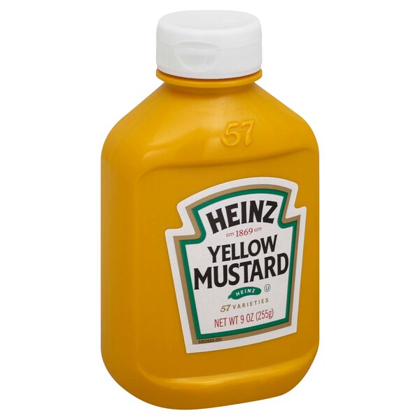 Heinz Heinz Forever Full Yellow Plastic Squeeze Mustard 9 oz. Bottle, PK16 - 10013000002216