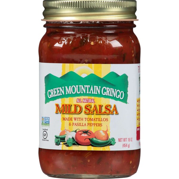Green Mountain 16 oz. Green Mountain Gringo Mild Salsa, PK12 - 2.00100