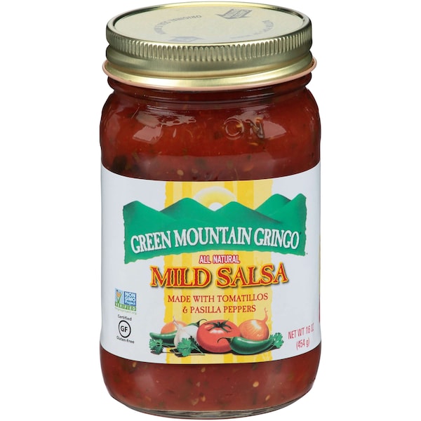 Green Mountain 16 oz. Green Mountain Gringo Mild Salsa, PK12 - 2.00100