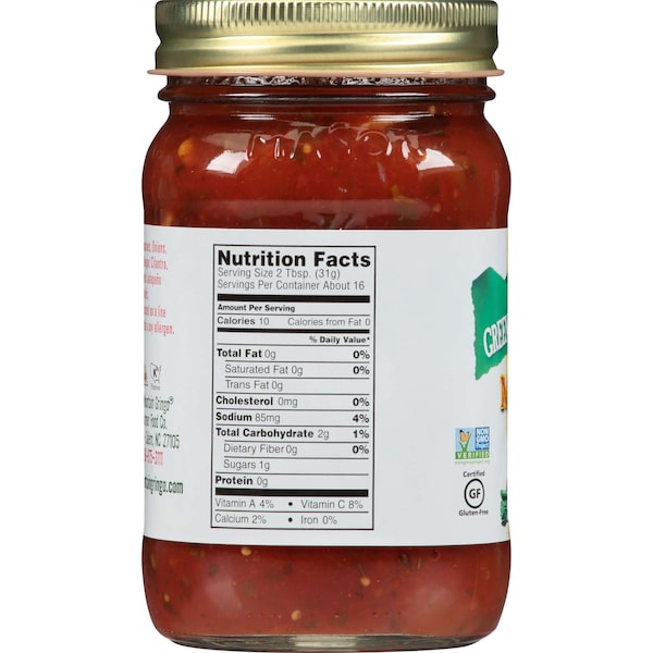 Green Mountain 16 oz. Green Mountain Gringo Mild Salsa, PK12 - 2.00100