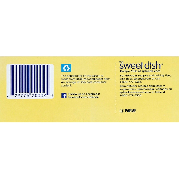 Splenda Splenda Packets 100 Count 3.5 oz., PK12 - SP14000100