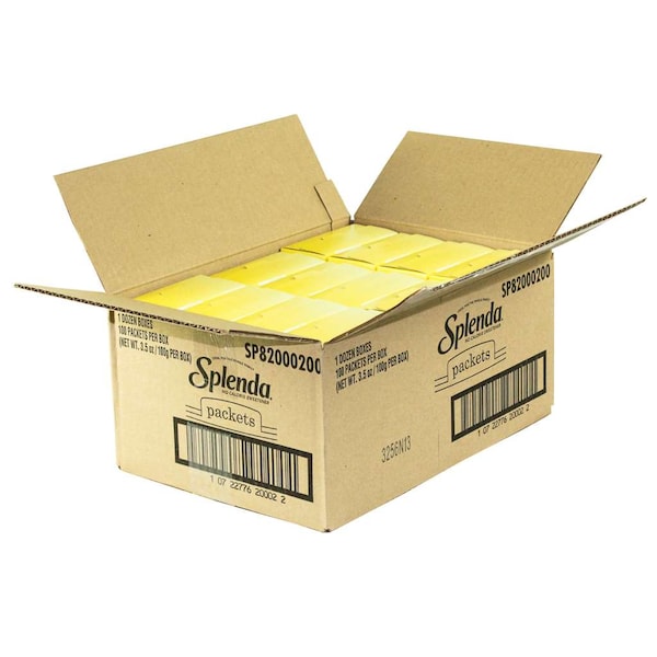Splenda Splenda Packets 100 Count 3.5 oz., PK12 - SP14000100