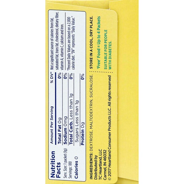 Splenda Splenda Packets 100 Count 3.5 oz., PK12 - SP14000100