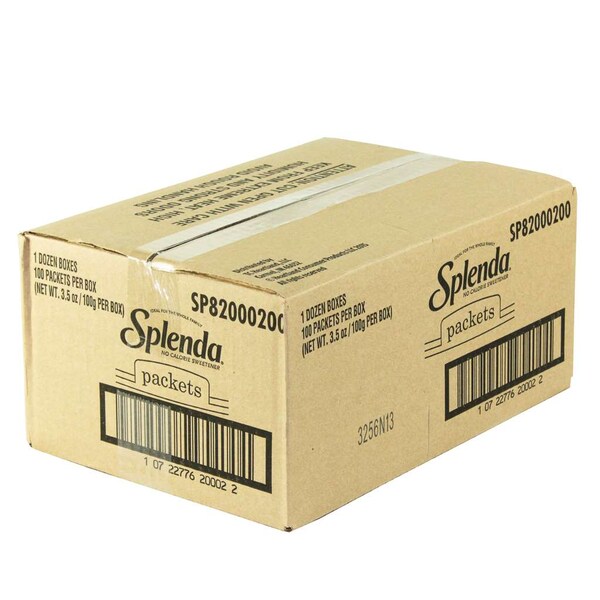 Splenda Splenda Packets 100 Count 3.5 oz., PK12 - SP14000100