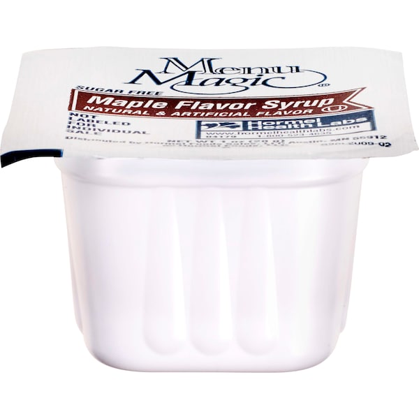 Menu Magic Menu Magic Single Serve Sugar Free Maple Flavor Syrup, PK100 - 04179