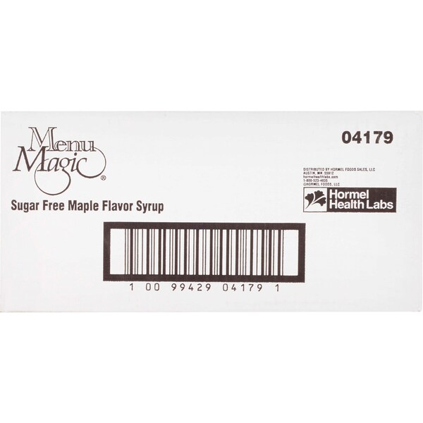 Menu Magic Menu Magic Single Serve Sugar Free Maple Flavor Syrup, PK100 - 04179