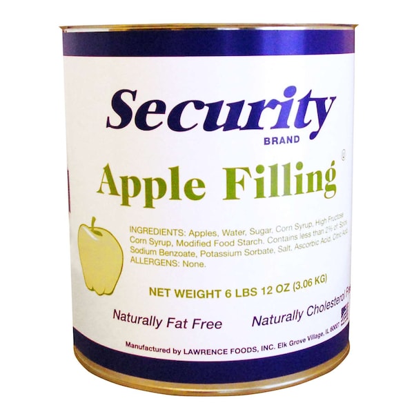 Security Security Fat Free Apple Filling Can 108 oz., PK6 - 121942