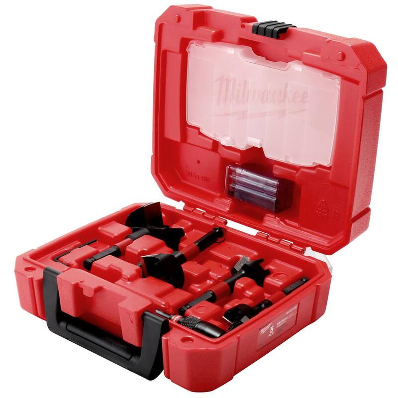 Set de brocas Milwaukee SWITCHBLADE para plomeros con brocas Selfeed y Set de brocas de titanio SHOCKWAVE IMPACT DUTY (28 piezas) - 49-22-5100-48-89-4631
