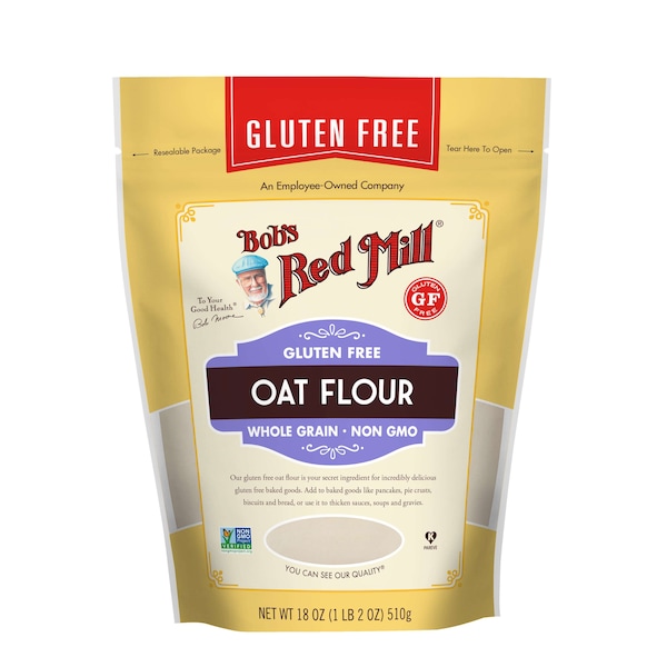 Bobs Red Mill Natural Foods Bob's Red Mill Gluten Free Oat Flour 18 oz. Resealable Pouches, PK4 - 1984S184