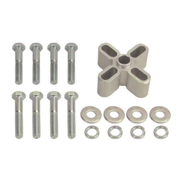 Derale 31510 1 in. Aluminum Fan Spacer Kit - Clear - DER31510