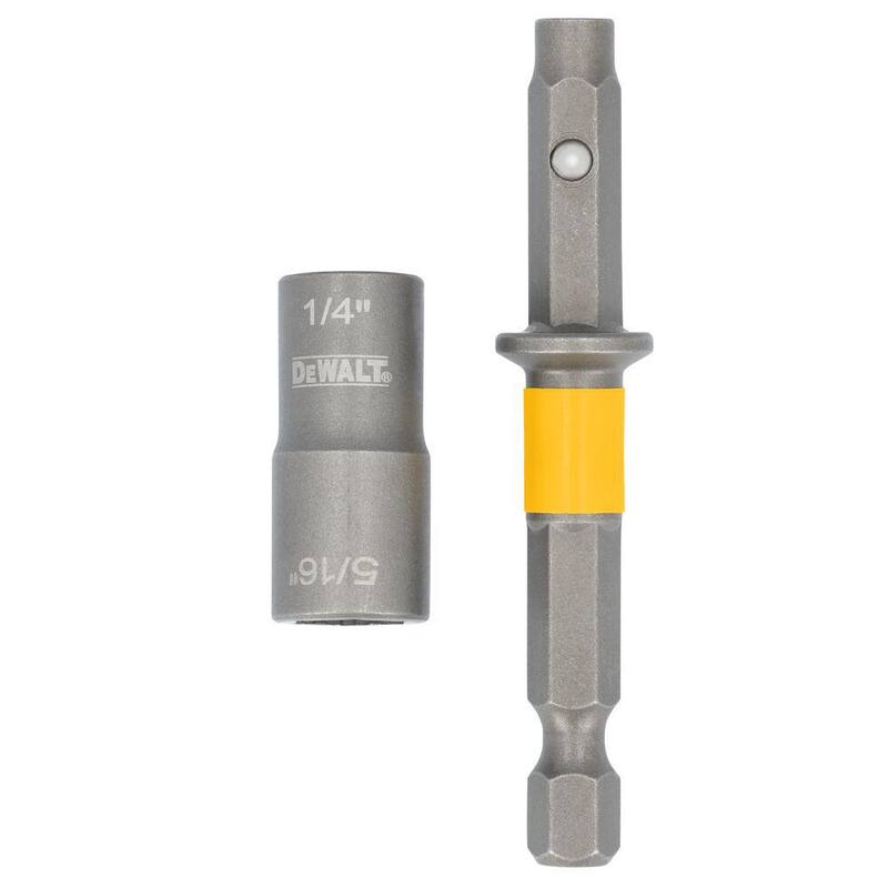 DEWALT MAXFIT ULTRA Juego de 2 piezas de dados desmontables de acero al carbono de 1/4 y 5/16 pulgadas con doble extremo (DWAFDND14516MF)