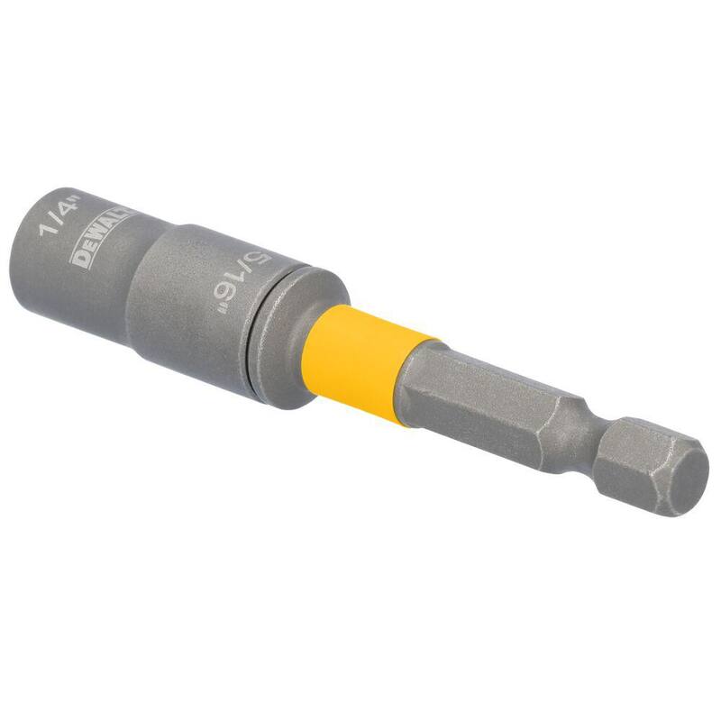DEWALT MAXFIT ULTRA Juego de 2 piezas de dados desmontables de acero al carbono de 1/4 y 5/16 pulgadas con doble extremo (DWAFDND14516MF)