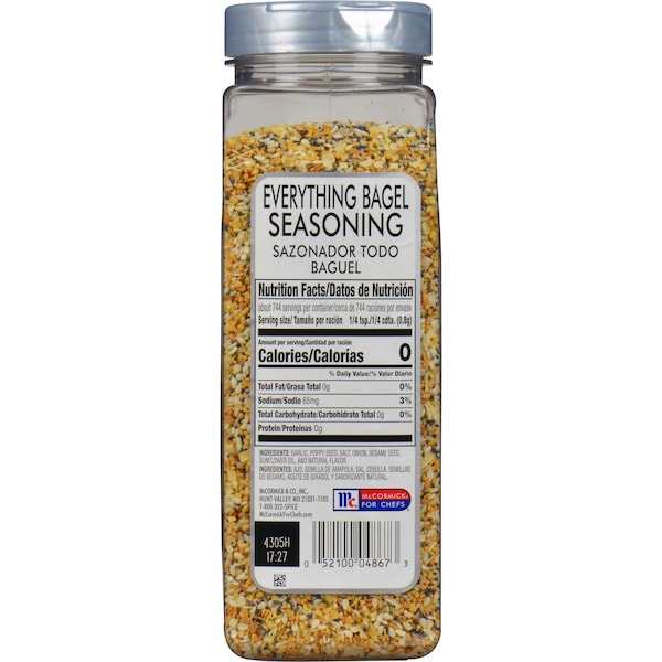 Mccormick McCormick Culinary Everything Bagel Seasoning Blend 21 oz. Bottle, PK6 - 901572535