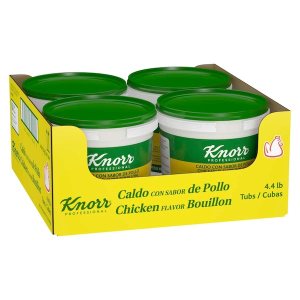 Knorr Knorr Caldo De Pollo Chicken Flavor Base 4.4lbs Jar, PK4 - 4800176045