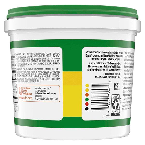 Knorr Knorr Caldo De Pollo Chicken Flavor Base 4.4lbs Jar, PK4 - 4800176045