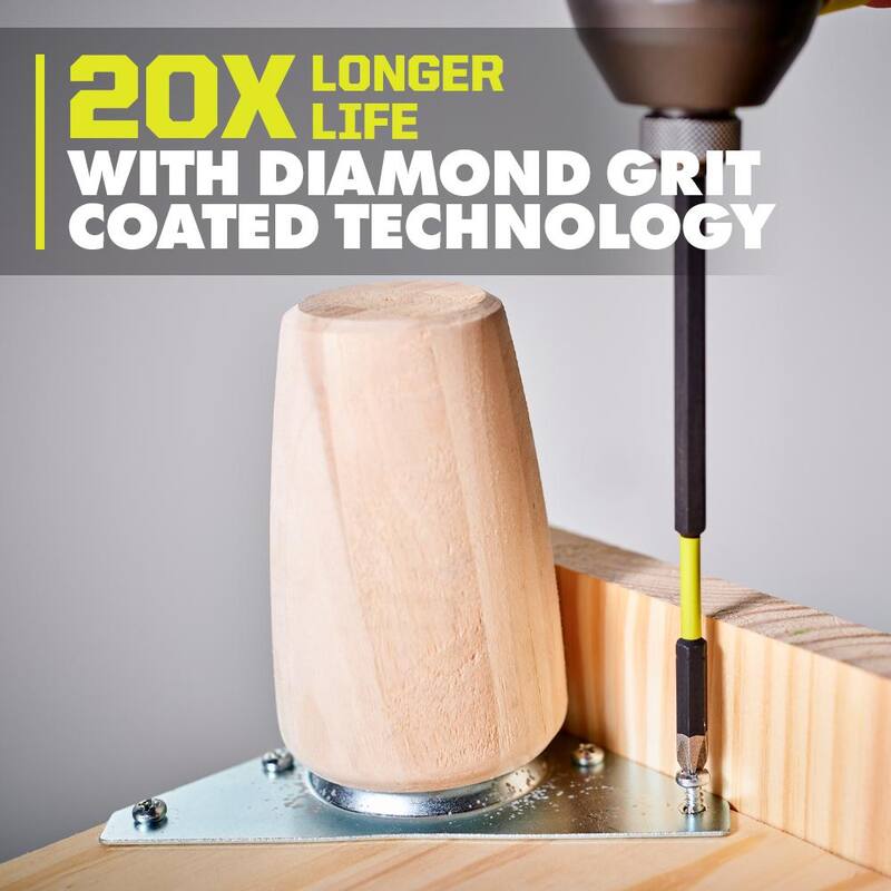 RYOBI 2-Piezas 6 in. Brocas de Impacto con Recubrimiento de Diamante - A962601