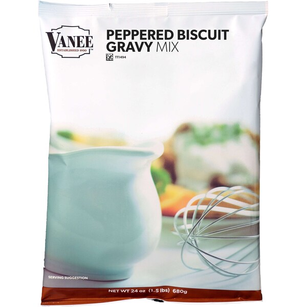 Vanee Vanee Peppered Biscuit Gravy Mix 24 oz. Bags, PK6 - 1647-624-VAN