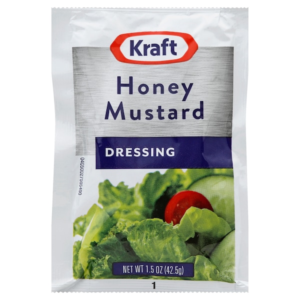 Kraft Kraft Portion Control Honey Mustard Dressing 1.5 oz. Pouch, PK60 - 10021000011527