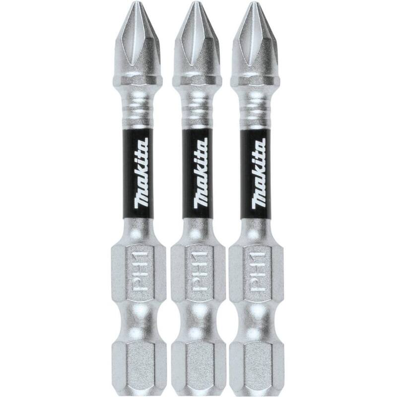 Makita Impact XPS #1 Phillips 2 in. Power Bit (paquete de 3) - E-00767