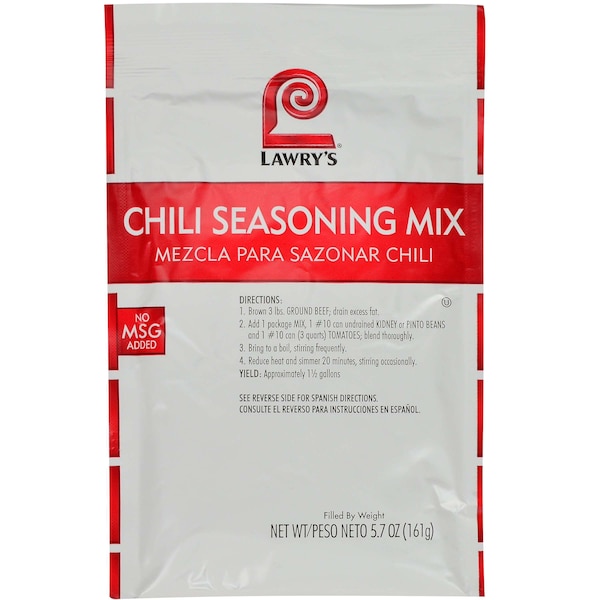 Lawrys Lawry's Chili Seasoning Mix 5.7 oz. Bag, PK6 - 2150080526