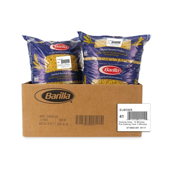Barilla Barilla Kosher Elbows Usa 160 oz., PK2 - 1000440041